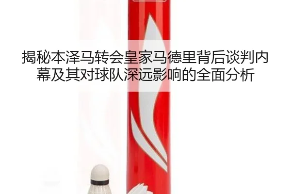 揭秘本泽马转会皇家马德里背后谈判内幕及其对球队深远影响的全面分析 - 3377 SPORTS